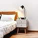 TaoHFE White Nightstand Bedroom Night Stand End Table Side Table Coffee Table with 2 Drawers, Wood Nightstand for Bedroom/Living Room/Study Room End Table¡­