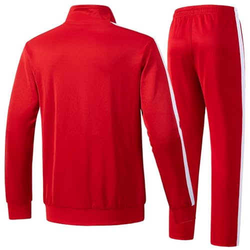 Men's Tracksuits 2 Piece Outfits Sweatsuits for Men Long Sleeve Track suits Athletic Full Zip Active Sports Sets2