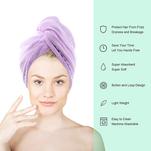 Microfibre-Hair-Towel-Wrap-ROSSHINE-3-Pack-Hair-Towel-Turban-65x25-cm-Ultra-Absorbent-Hair-Wrap-Towel-Anti-Frizz-Quick-Dry-Head-Towel-Wrap-for-Women-Girl-Curly-Wet-Long-Short-Thick-Hair