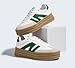 LUCKY STEP Women's Platform Gum Thick Sole Fashion Sneakers Classic Retro Rubber Low Top Casual Tennis Skate Walking Shoes(White/Green,7)