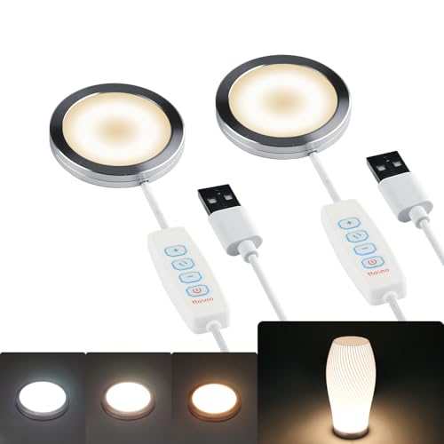 Image of 2 Set 3D Printer LED Lamp Kit 001, Compatible with Bambu lab A1 /A1mini /P1S /P1P /X1C Makerworld Maker's Supply hardware kit 5V USB Powered, 3 Color Temperature Adjustable