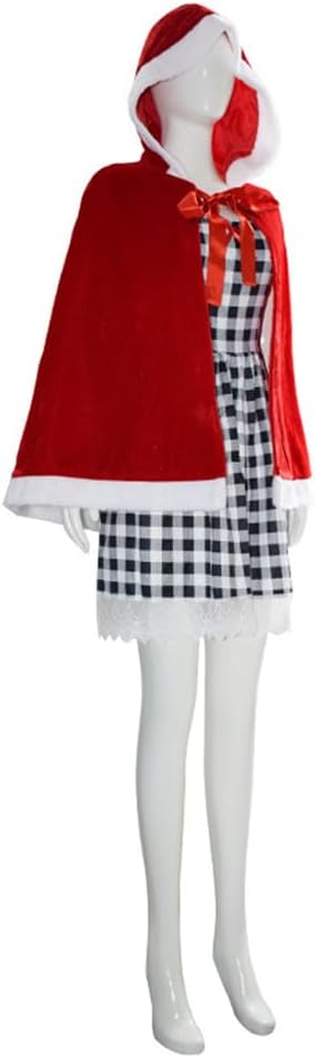 Cindy Lou Who Costume Adult Women Cindy Lou Who Dress with Wig Hooded Robe Christmas Cosplay Outfits - Image 4