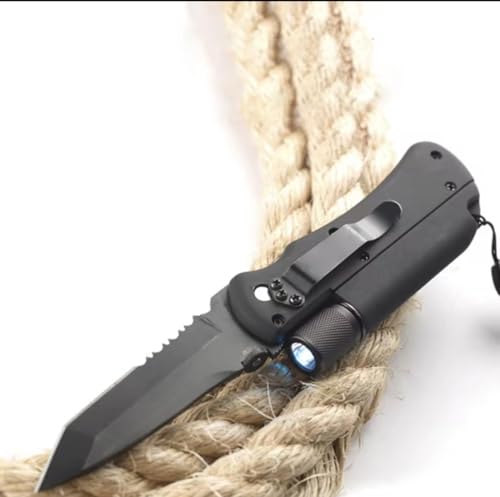 Outdoor Survival Kit Fire Starter Emergency Whistle LED Flashlight Hunting Multi Tool Tactical Survival Knife