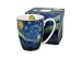 DUO Colección Art Galery by V. van Gogh Classic - Taza de café y té (380 ml, porcelana), diseño de estrellas de Nueva Zelanda
