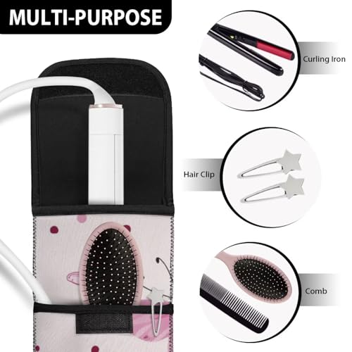 Estuche organizador de neopreno para plancha y rizador de pelo miniatura 7
