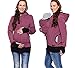 Produktbild KURAZL Abnehmbare Babytragetücher, 3 in 1 Multifunktions Damen Mutterschafts Känguru Warmer Hoodie Herbst Winter Sweatshirt Oberbekleidung für Baby und Mutter,Lila,XXL