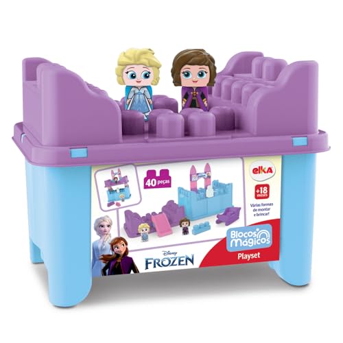Elka, Playset Blocos Mágicos 40 peças Frozen, 18+ Meses