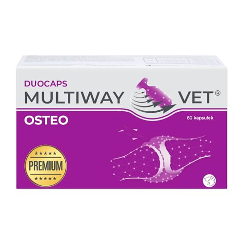 MULTIWAY VET DUOCAPS - Multiway Vet - Comprimés Articulaires Professionnels pour Chiens Ostéo – Glucosamine et Collagène – Protection des Articulations et des Os – 60 Comprimés
