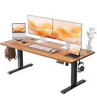 Amazon | YIHAYO 昇降デスク L字デスク 幅140cm 奥行100cm 電動