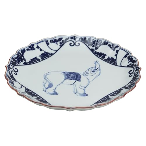 遊器浪漫 古伊万里文様 桔梗縁八寸皿 象唐草 豪華絢爛 古伊万里浪漫 【有田焼・日本製】 高級贈答品のサムネイル