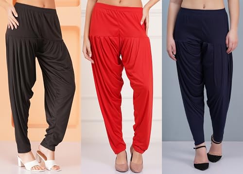 Image of Buy That Trendz Patiala Salwar for Women Relaxed Fit Viscose Patiyala Salwar Harem Bottom Pants
