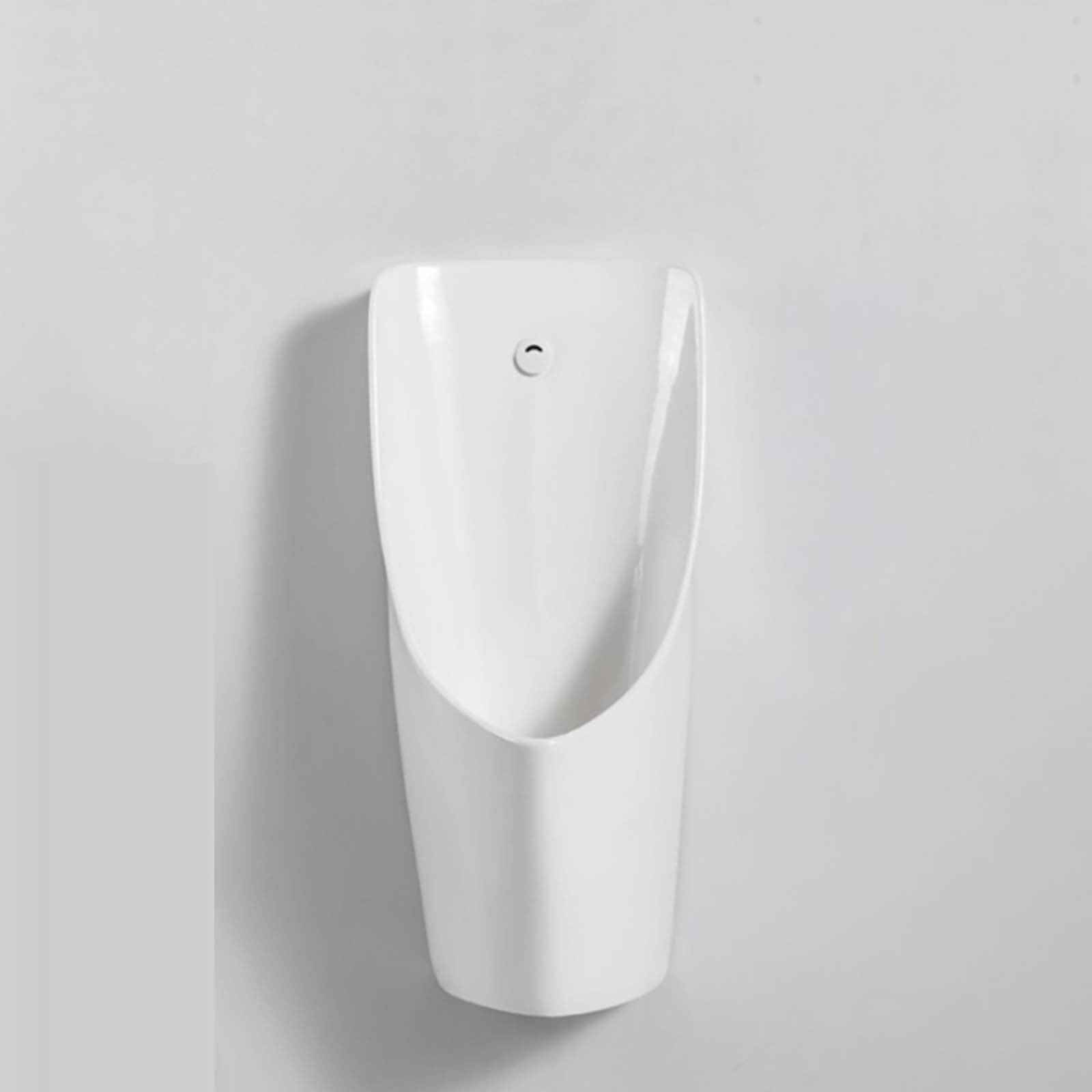 Orinatoio Commerciale con sensore Automatico, sciacquone da Uomo a Parete con valvola di Scarico con sensore, per Uomo, Anti-Goccia, per Uso Notturno, in Ceramica, per casa/Hotel (