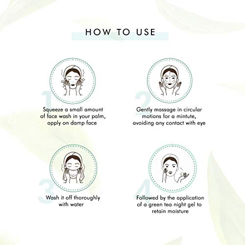 mCaffeine Vitamin C Face Wash for Women with Green Tea & Hyaluronic Acid | Oil Control Face Wash for Oily Skin, Normal Skin & Dry Skin | Natural... - Image 6