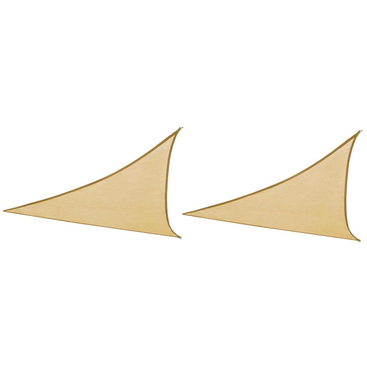 Baluue 2pcs Hanging Sail Shade Outdoor Sun Shade Deck Shade Canopy Sail Cloth Shade Sun Visor Shade Sail Triangle Swimming Pool Sail Sun Shades Outdoor Sunshade Canopy Outdoor Anti-uv