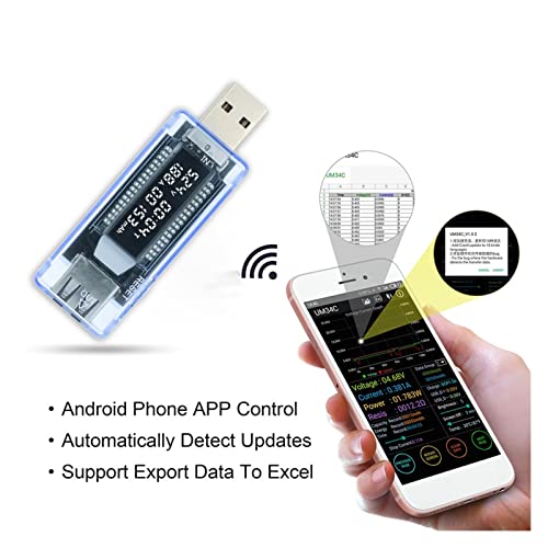 Probador USB, USB Probador de capacidad del probador del cargador USB 3-20V CARGER DOCTOR POWER METER VOLTMETER Detector de energía móvil 30% de descuento - imagen 5