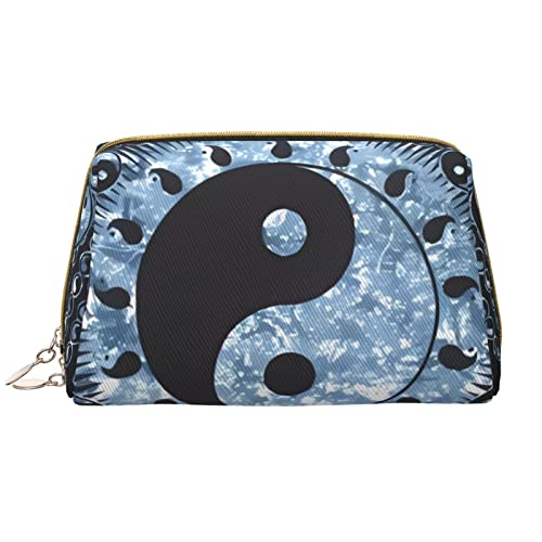 Trousse de maquillage Ying Yang en cuir synthétique blanc One Size
