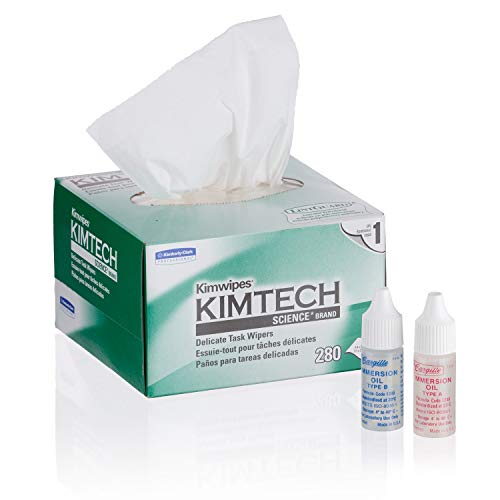 Image of AmScope - Microscope Maintenance Kit for Professional Lab Use - Immersion Oil and Cleaning Package with Lens Cleaning Wipes - MLAB-CLS-CKI-Kim