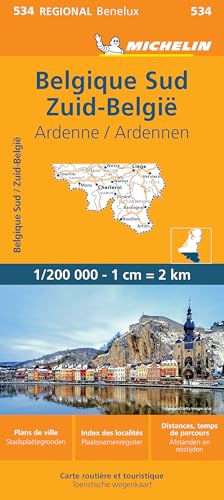 Michelin Map Belgium: South, Ardenne 534 (Maps/Regional (Michelin))