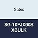 Gates 8G-10FJX90S XBULK MegaCrimp Couplings, Female JIC 37 Flare Swivel, Zinc Plated Carbon Steel, 3.67", 90? Bent Tube, 1/2" ID (Pack of 75)