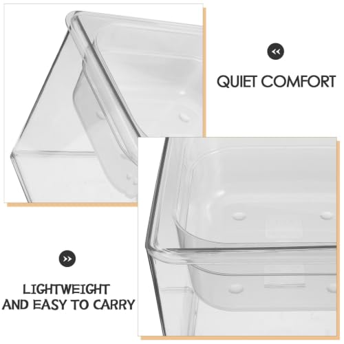 Pecera transparente Beavorty de plástico para escritorio y hogar 4