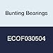 Bunting Bearings ECOF030504 ECO Oiled Flange Bearing, Powdered Metal, SAE 841, 3/16" Bore x 5/16" OD x 1/4" Length x 7/16" Flange OD x 1/16" Flange Thickness (Pack of 3)