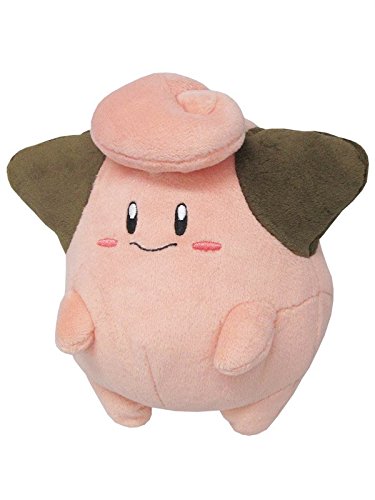 Sanei Pokemon All Star Collection Cleffa Stuffed Plush Toy, 5"