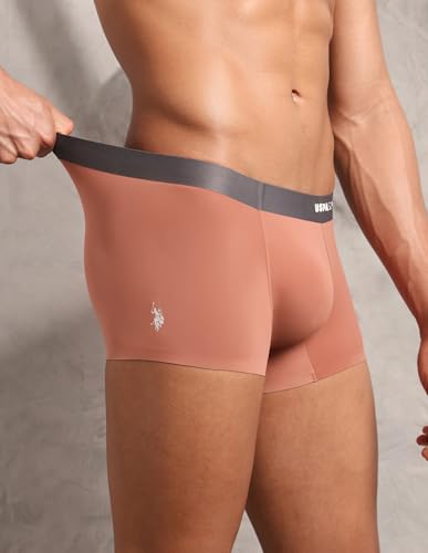 Image of U.S. Polo ASSN. Men's Nylon Micro Fibre Seamless Ultra-Light Underwear Trunks