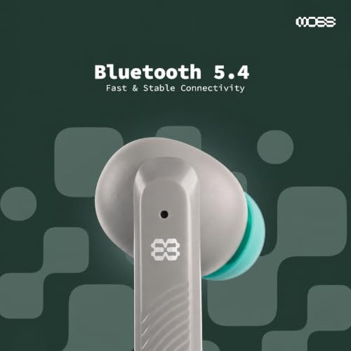 Image of MOSS Echo Endura - TWS Earbuds Up to 60 Hours Total Playback, Dual Mic ENC Clear Calls, Bluetooth 5.4, 8mm Drivers, Hall Switch, Low Latency (40-60ms), Dual EQ Modes (Grey)