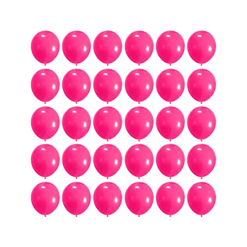 Image of 5 inch Hot Pink Party Balloons, 100 pcs Mini Dark Pink Latex Balloons for Birthday Wedding Baby Shower Decorations (Hot Pink)