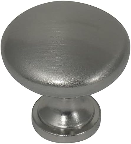 Laurey 54628 Danica Brushed Satin Nickel Cabinet Hardware Knob, 1 Count (Pack of 1)