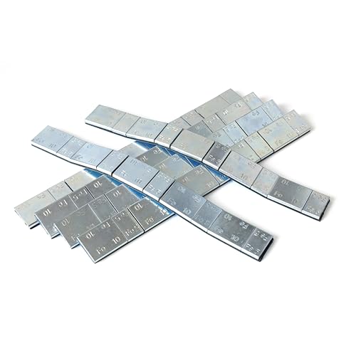 ZERINT WW-15SS60 (5g + 10g) x 5 Stick-on Wheel Balancing Weights Adhesive Weights for Cars, Trucks, SUVs, Motorcycles 6 Strips