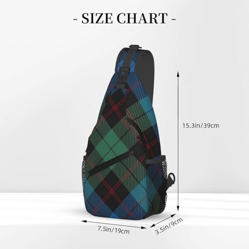 Dyale Scottish Clan Guthrietartan Plaid Pattern Fashionable, Portable, And Large Capacity Men'S Casual Cross Chest Bag3