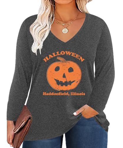ForHailey Pumpkin Shirts for Women Halloween Costumes 2025 Plus Size