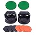 Air Hockey Pushers and Air Hockey Pucks, 2 PCS Black Striker with 3 PCS Red Puck, 3 PCS Black Puck