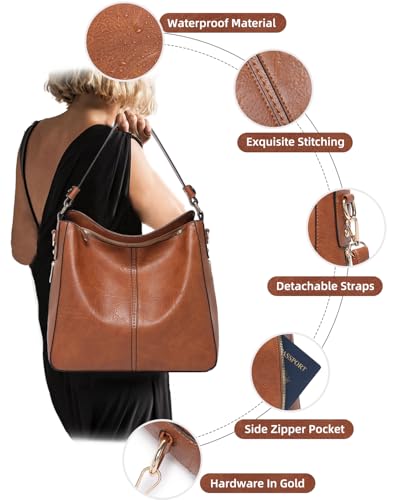 Set de 3 Bolsos de Cuero para Mujer con Cartera miniatura 5