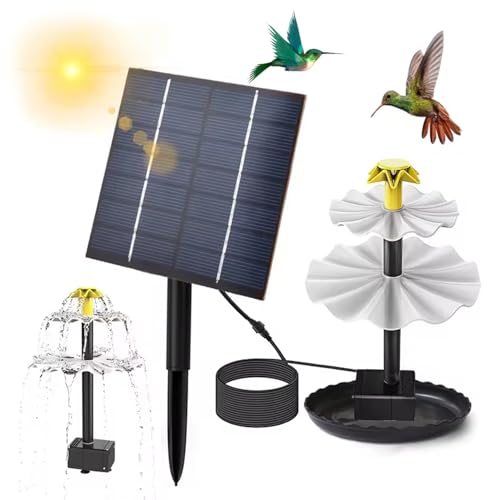 Kit de fuente de agua solar de 4 W con panel separado y cable de 3 m para estanques y jardines 5