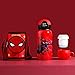 TYYYBS Tasse Thermos pour Enfants, Tasse Thermos Spiderman, Tasse Thermos Captain America, éLèVes Mignons De Dessin Animé avec Tasse Thermos à Affichage Intelligent De La TempéRature