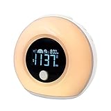 Modo nocturno, ayuda a dormir mejor, para ayudar a despertar, la luz LED se hará cada vez más fuerte cuando suene la alarma.