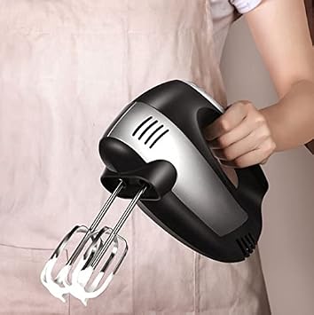 Hand Mixers Kitchen Handheld 5-Speed Best Kitchen Electric Hand Mixer with Turbo Boost Stainless Steel Accessories(2x Flat Beaters 2x Dough Hooks) For Egg White Whipping