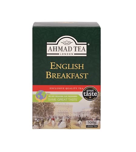 Ahmad Tea Black Tea, English Breakfast Loose Leaf, 500 Gram Box