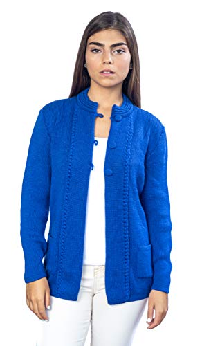 Women's Alpaca Wool Sweater - Lightweight Warm Cardigan Hypoallergenic Soft