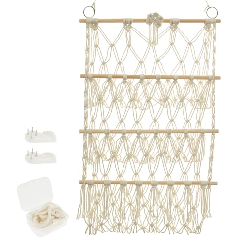 KHZSPP Stuffed Animal Net, 3 Tiers Stuffed Animal Net or Hammock Stuffeds Animals Corner Wall Hanging for Toy Storage Organizer Holder for Nursery Tidy Wall Sling