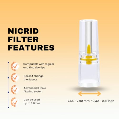 8 Hole 300 Disposable Cigarette Filters That Remove Tar, Tar Filters, Reduce Tar, Tar and Toxin Removal, Tar Bars for Cigarettes, Cigarette Filter Tips for Regular and King Size Cigarette - Image 3