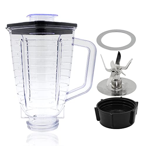 Anbige Replacement parts 5-Cup Square Top Plastic Jar Assemb