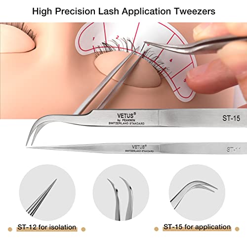 Lashview Lash Extension Kit, Eyelash Extension Kit,Professional Eyelash Mannequin Head Kit With 4Pc Removable Eyelids, Lash Kit For Eyelash Extensions Beginners,Training Makeup And Eyelash Graft #TOP5