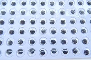 10mm Self Adhesive Sticky Wiggly Wiggle Eyes Google Craft - Pack Size: 100