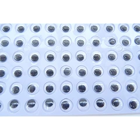 10mm Self Adhesive Sticky Wiggly Wiggle Eyes Google Craft - Pack Size: 100 Cover