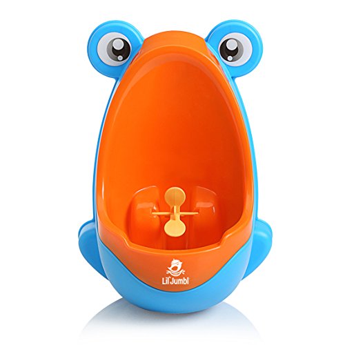 Lil’ Jumbl Toddler Urinal Wheel Spin Child Choice Potty Trainer (Blue)