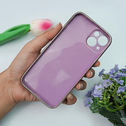 Image of Peeperly Back Cover Case for iPhone 14 Plus Soft TPU, Shockproof Protective Durable Botanical Painting Floral Petals Case for Girls & Women(Purple)
