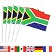 South Africa Stick Flag,TSMD 50 Pack Hand Held Small South African National Flags On Stick,International World Country Stick Flags Banners,Party Decorations For World Cup,Sports Clubs,Festival Events